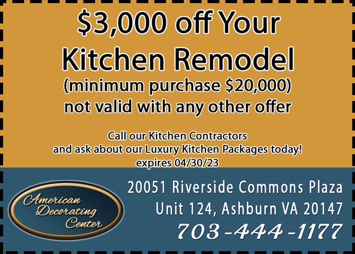 $3000 off your kitchen remodel coupon